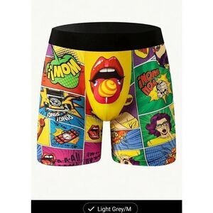Pop art comic print boxer briefs